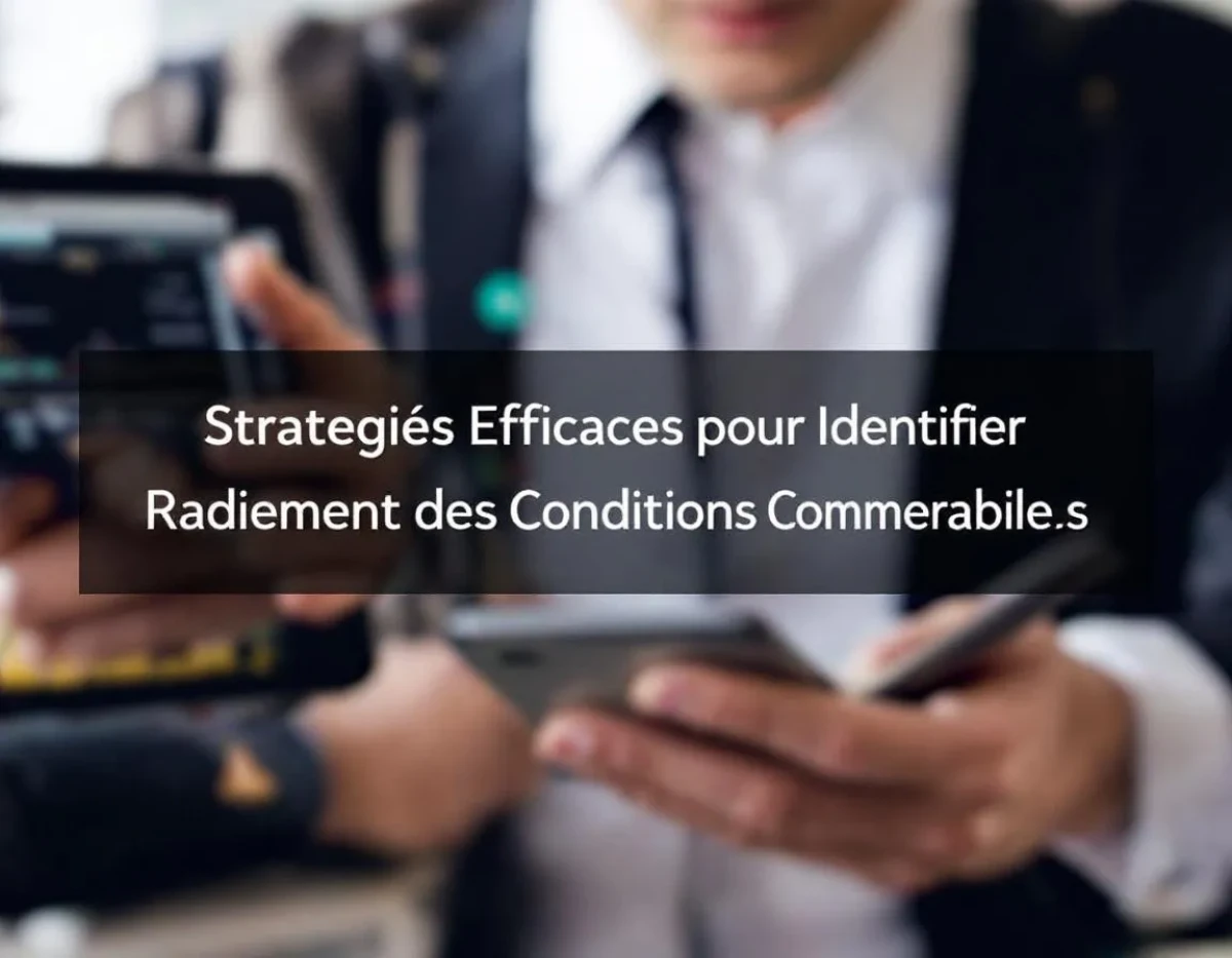 Stratégies Efficaces pour Identifier Rapidement des Conditions Commerciales Favorables